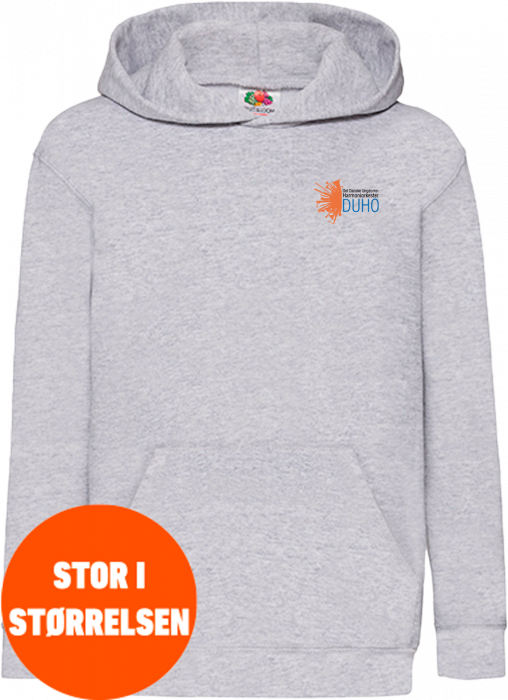 Fruit of the loom - Duho Klassisk Hoodie Børn - Heather Grey