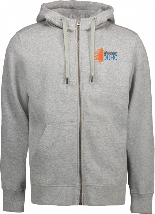 ID - Duho Hoodie W. Zip Men - Grey Melange