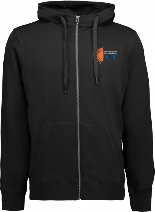 ID - Duho Hoodie W. Zip Men - Zwart