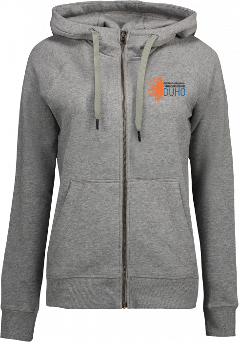 ID - Duho Hoodie W. Zip Women - Grey Melange