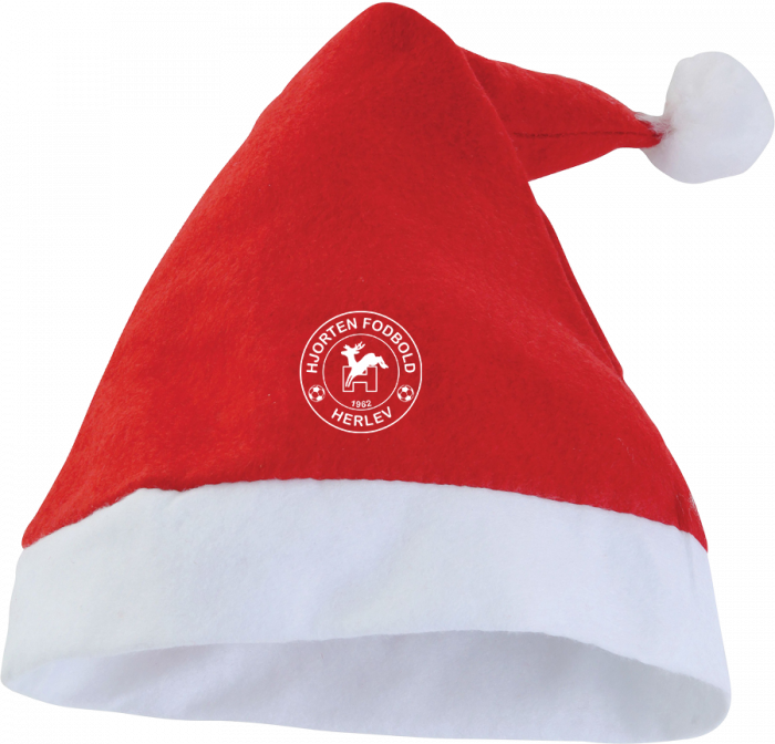 Sportyfied - Hjorten Fodbold Santa Hat - Red & white